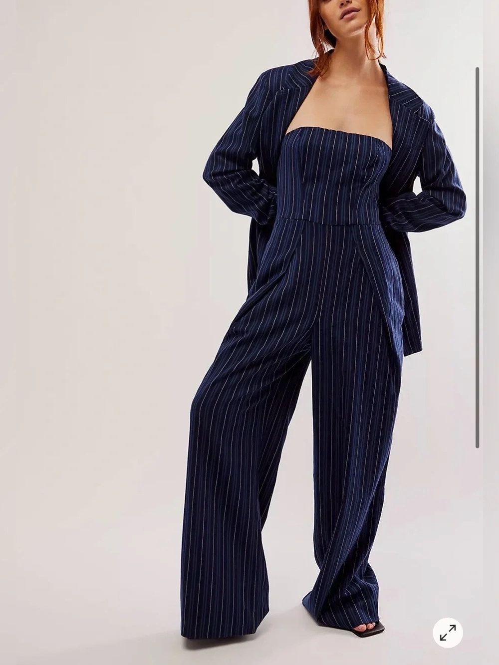 Free People Jessa Suit Set stripes size 2